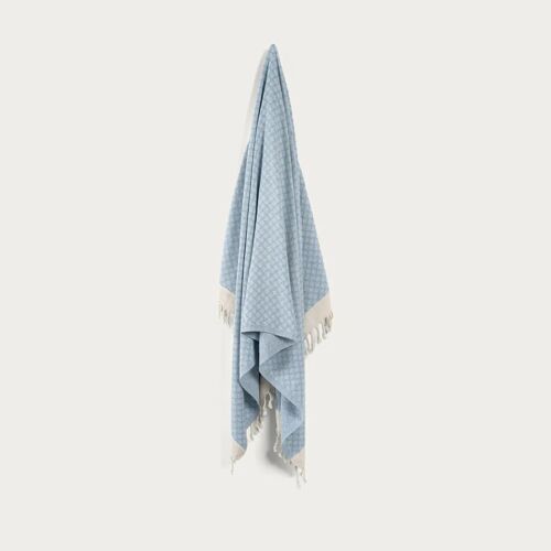 Modern Love Powder Blue Bath Towel  - 96 cm x 188 cm