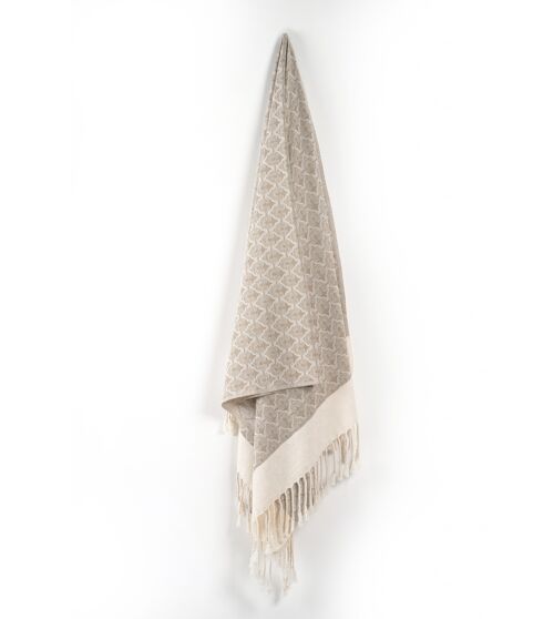 Mute Eloquence Beige Bath Towel  - 100 cm x 200 cm