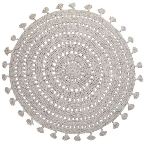 NILA GRIS PERLE tapis enfant crochet