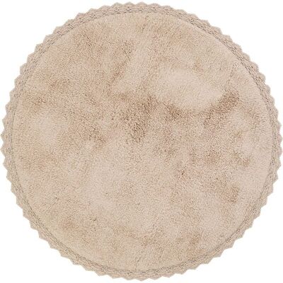 PERLA Nude crochet finish rug