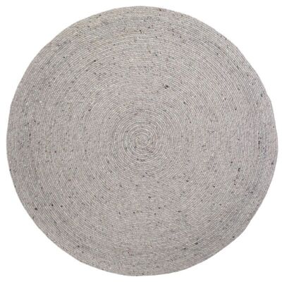 NEETHU GRAY S felted wool rug