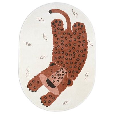 KLEO SIENNA children's rug small leopard