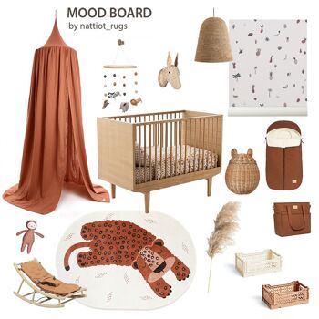 KLEO SIENNA tapis enfant petit léopard 6