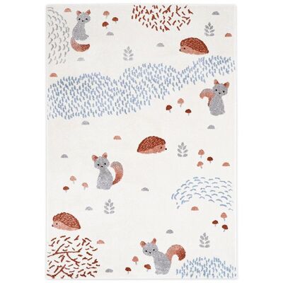 FOREST DREAM M tapis enfant animaux de la forêt