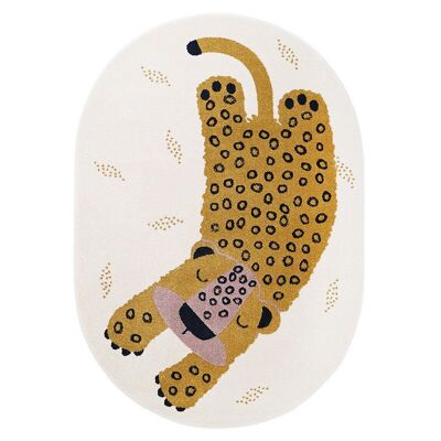 KLEO MIEL alfombra infantil pequeña leopardo
