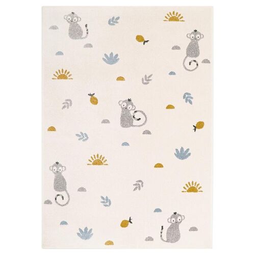 LITTLE WILD MONKEY MIEL L tapis enfant