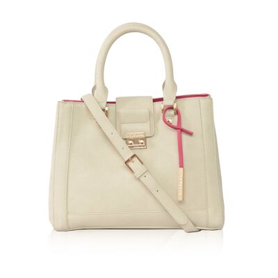 Jocelyn Off White Vegan Tote Bag