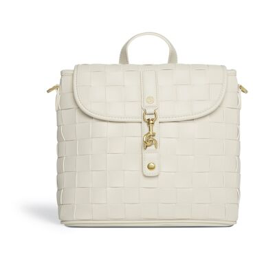 Rosie White Mini Vegan Backpack