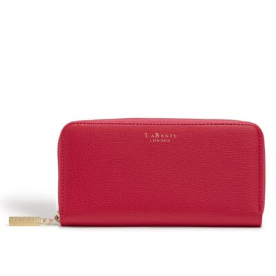 Serene Fuchsia Vegan Zip Around Wallet