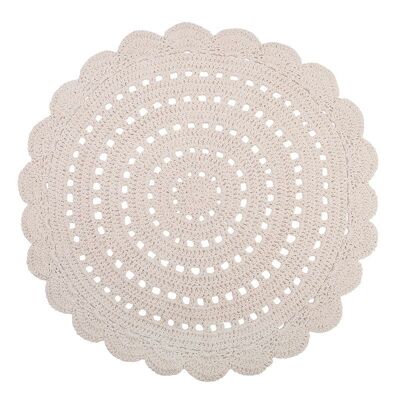 ALMA ECRU crochet children's rug