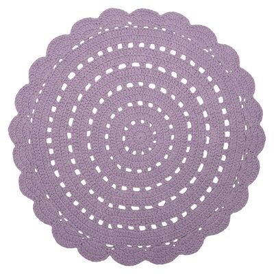 ALMA MAUVE crochet children's rug