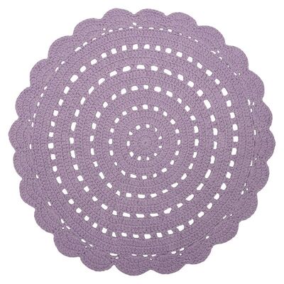 ALMA MAUVE alfombra infantil de crochet