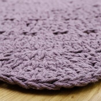 ALMA MAUVE tapis enfant crochet 6