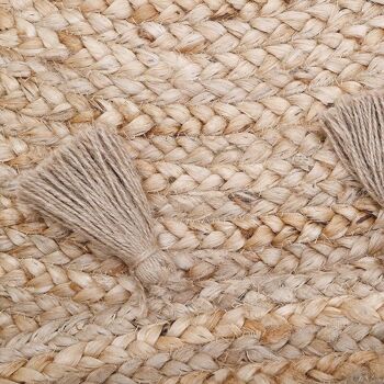 ELSE tapis jute avec pompons 5