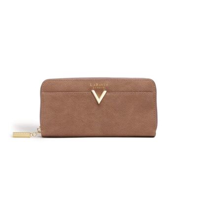 Kindness Brown Vegan Two-Tone Wallet