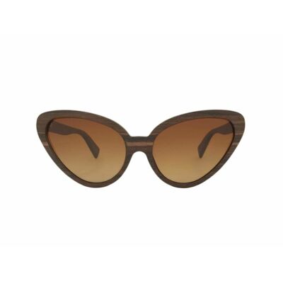 Padauk Wood Poppy Cats Eyes Sunglasses