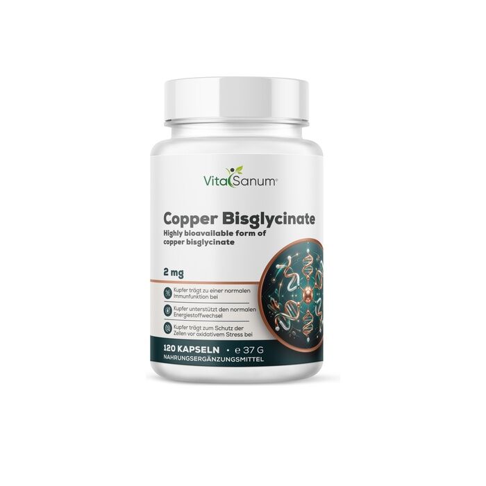 VitaSanum® Kupferbisglycinat – 1 Kapsel Tagesportion