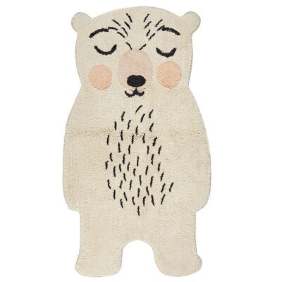 ODINO cream bear baby rug