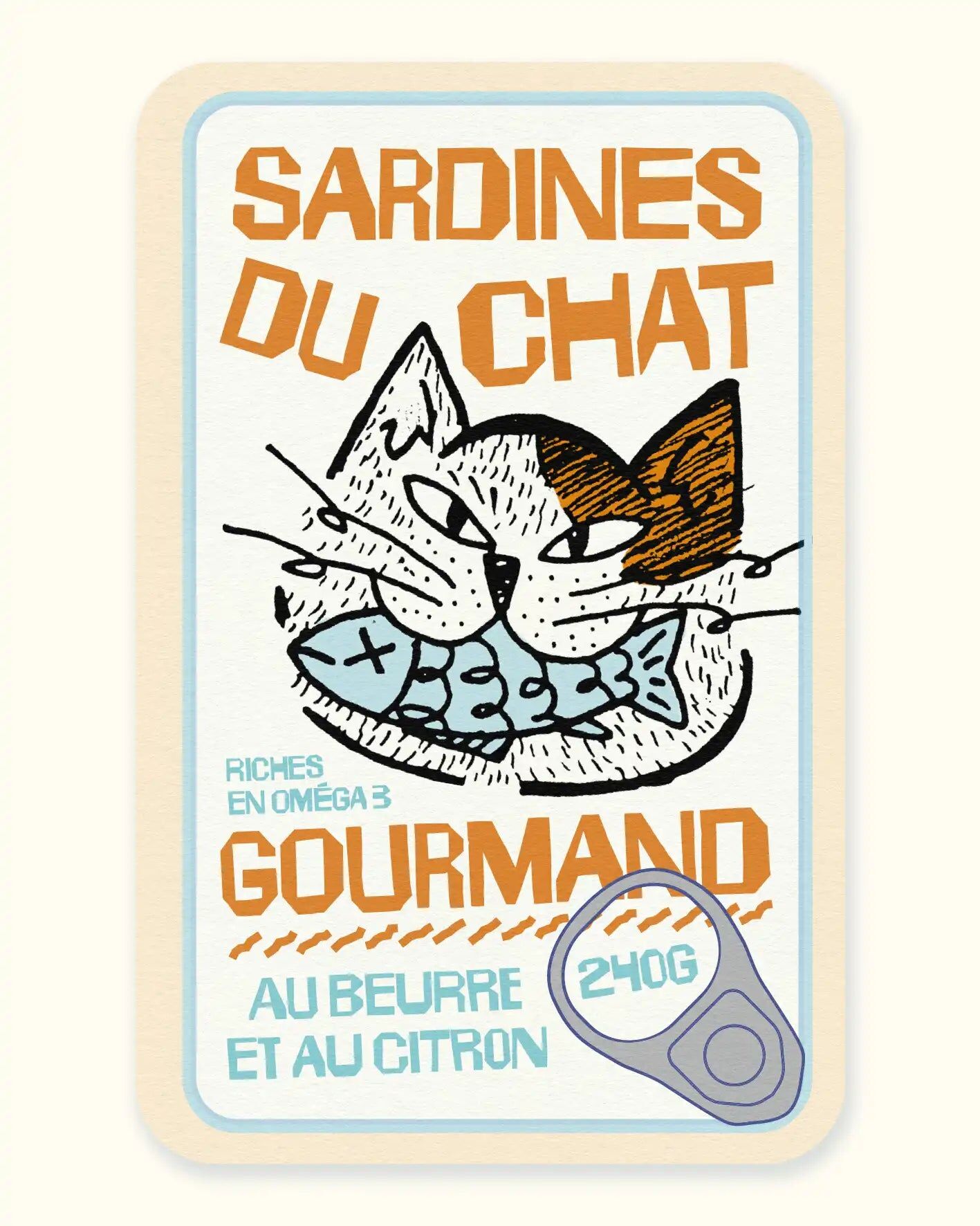 Carnet de note - Sardines du Chat Gourmand