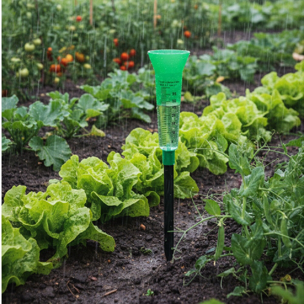 Garden rain gauge