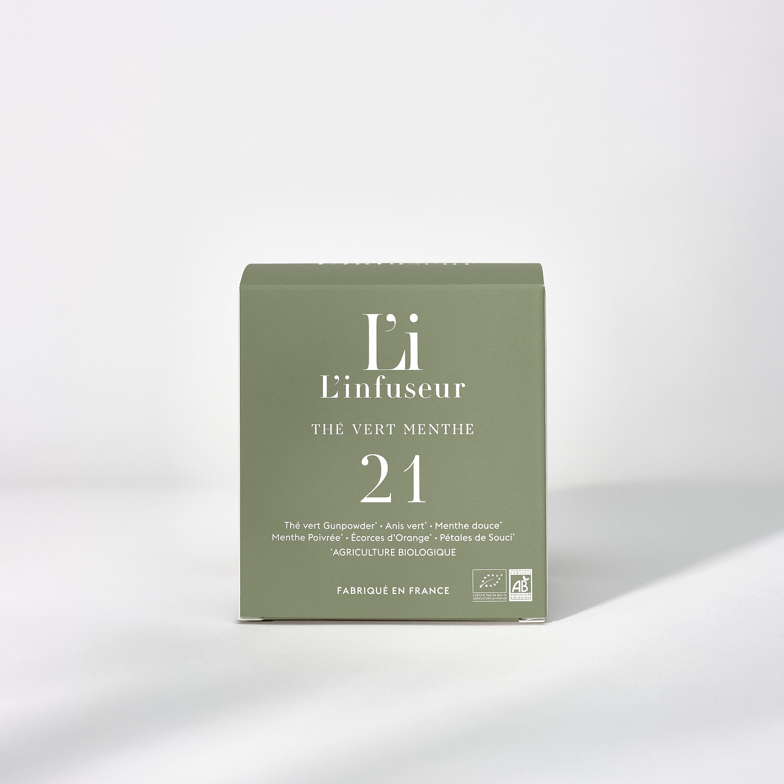 Minzgrüner Tee 15 Beutel BIO