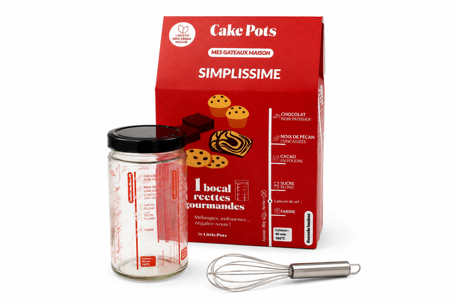 Bocal recettes gradué Cake Pots