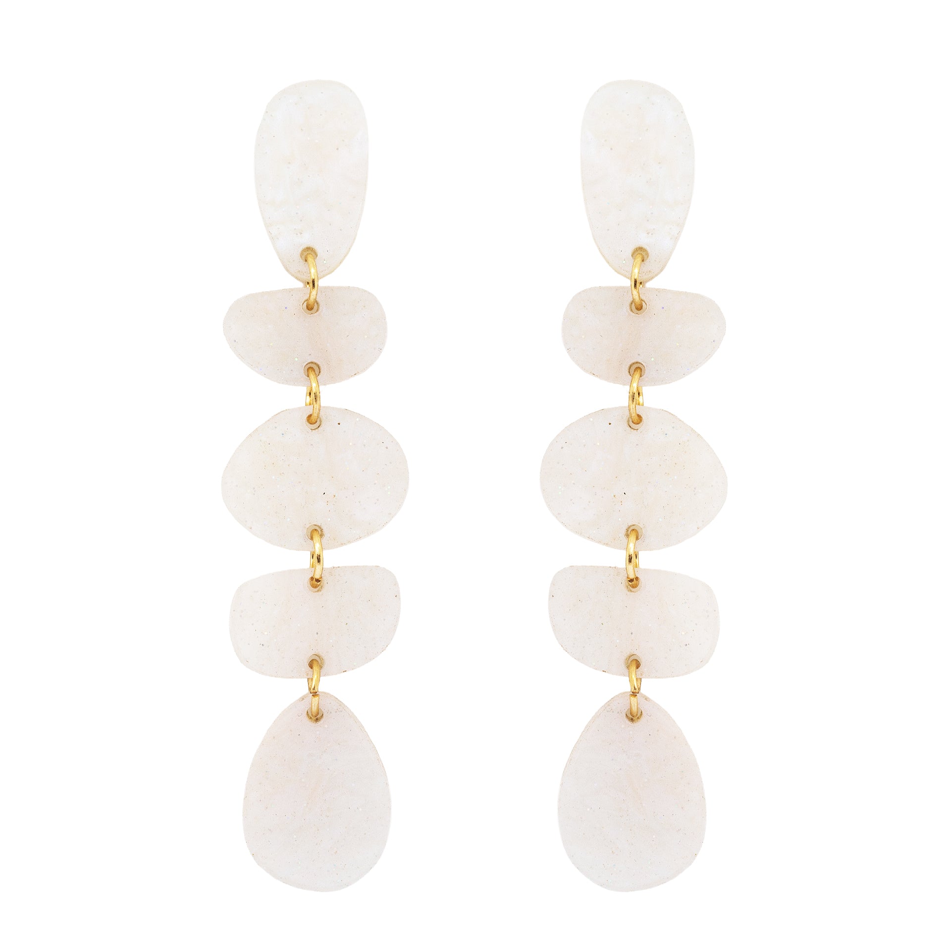 Pendientes Musa Maxi Blanco