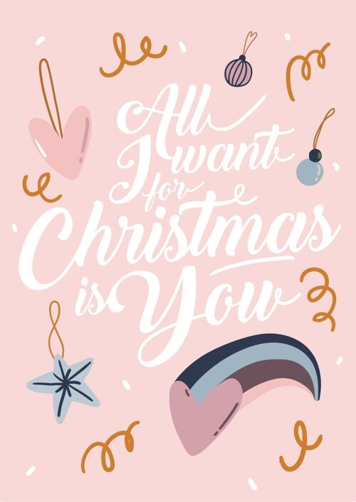 All I want for christmas is you | Kaart A6
