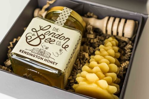 Small Beeswax Candle, and Kensington Honey Gift Box