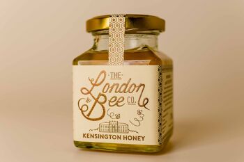 Bougie moyenne en cire d'abeille et coffret cadeau miel de Londres 4