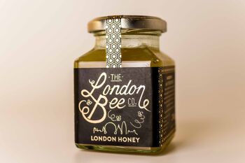 Bougie moyenne en cire d'abeille et coffret cadeau miel de Londres 5