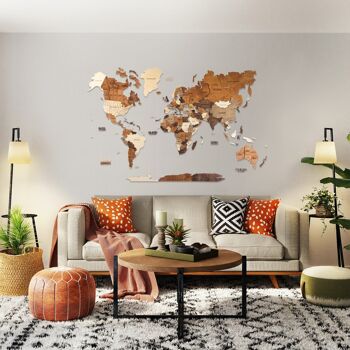 World Map and Poster to decorate the wall. – Misswood
