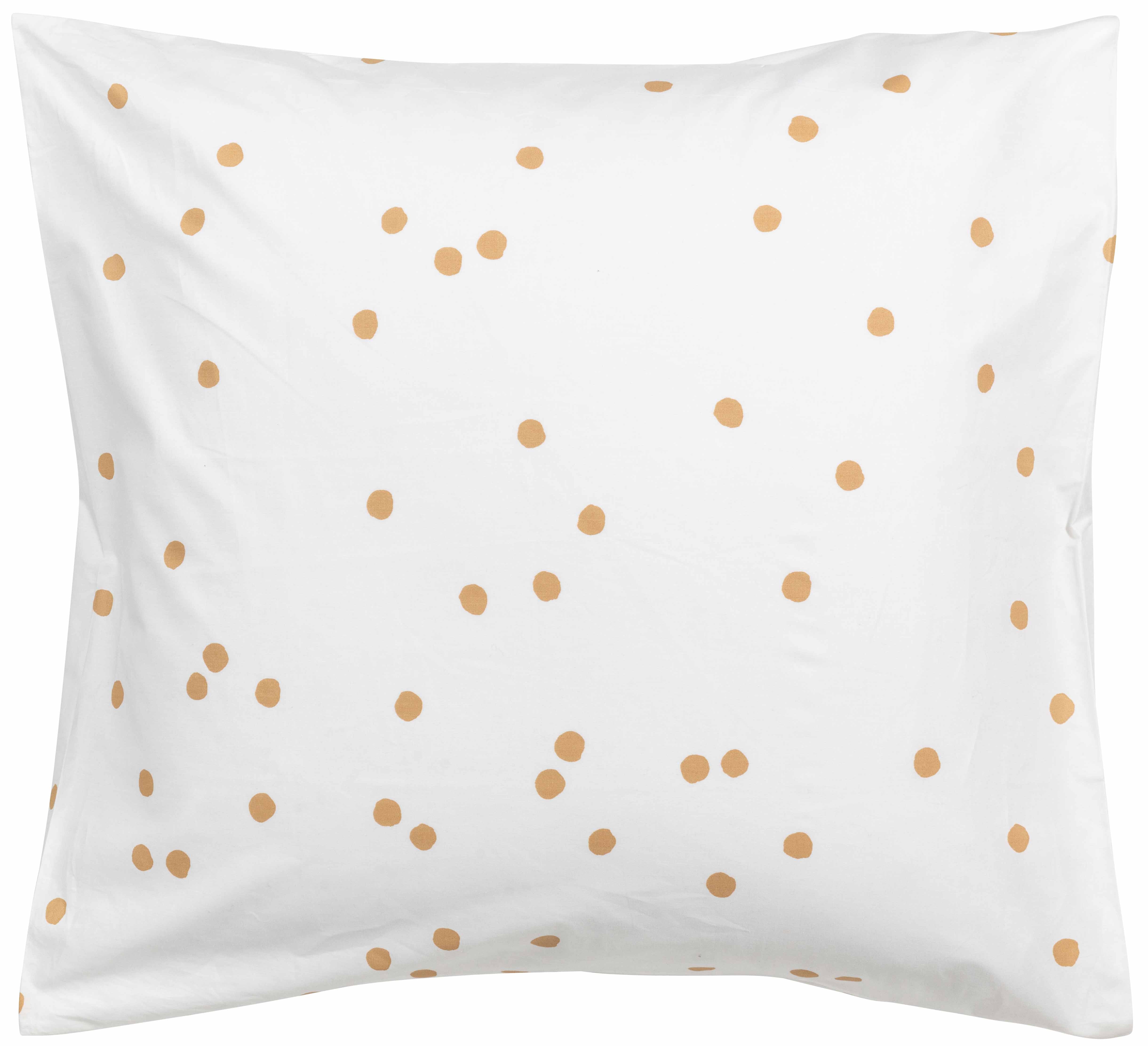 Taie d'oreiller Odette Milk/Bronze 65 x 65