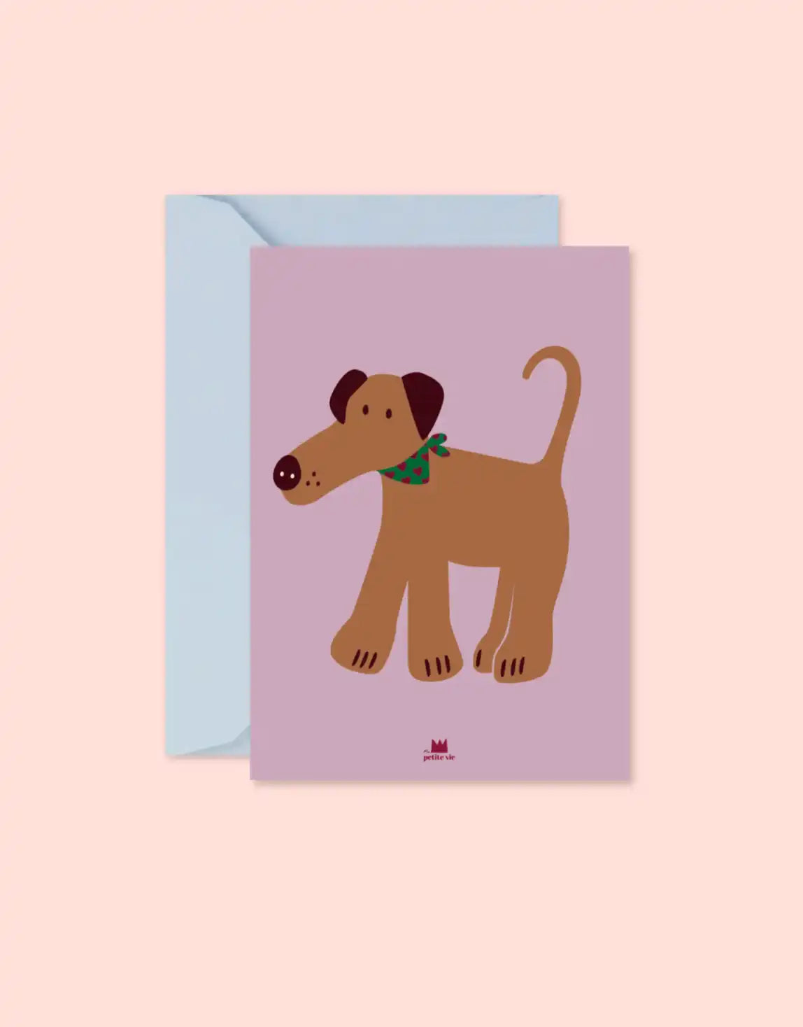 Carte Chien foulard