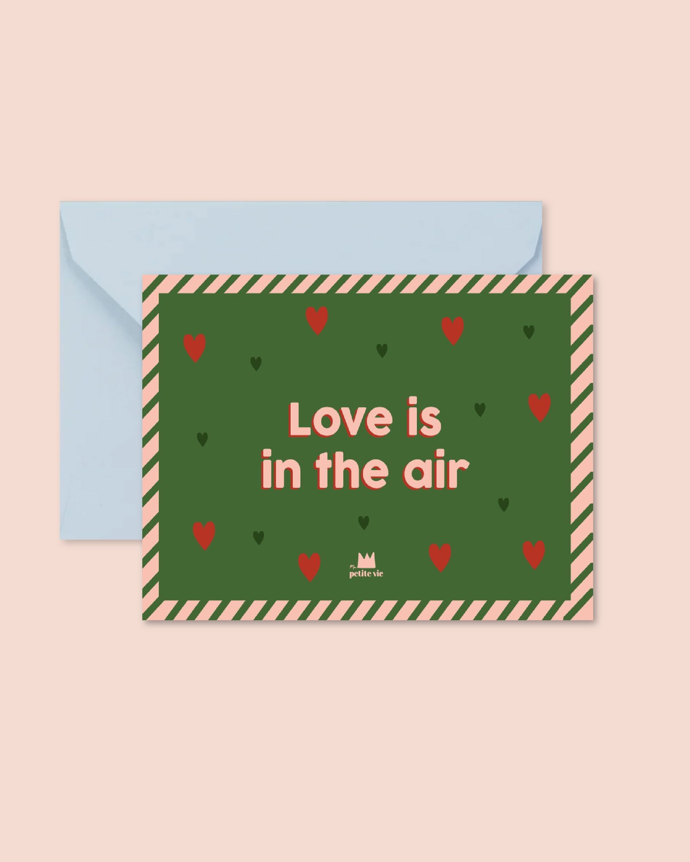Carte "Amour" : Love is in the air (avec enveloppe)