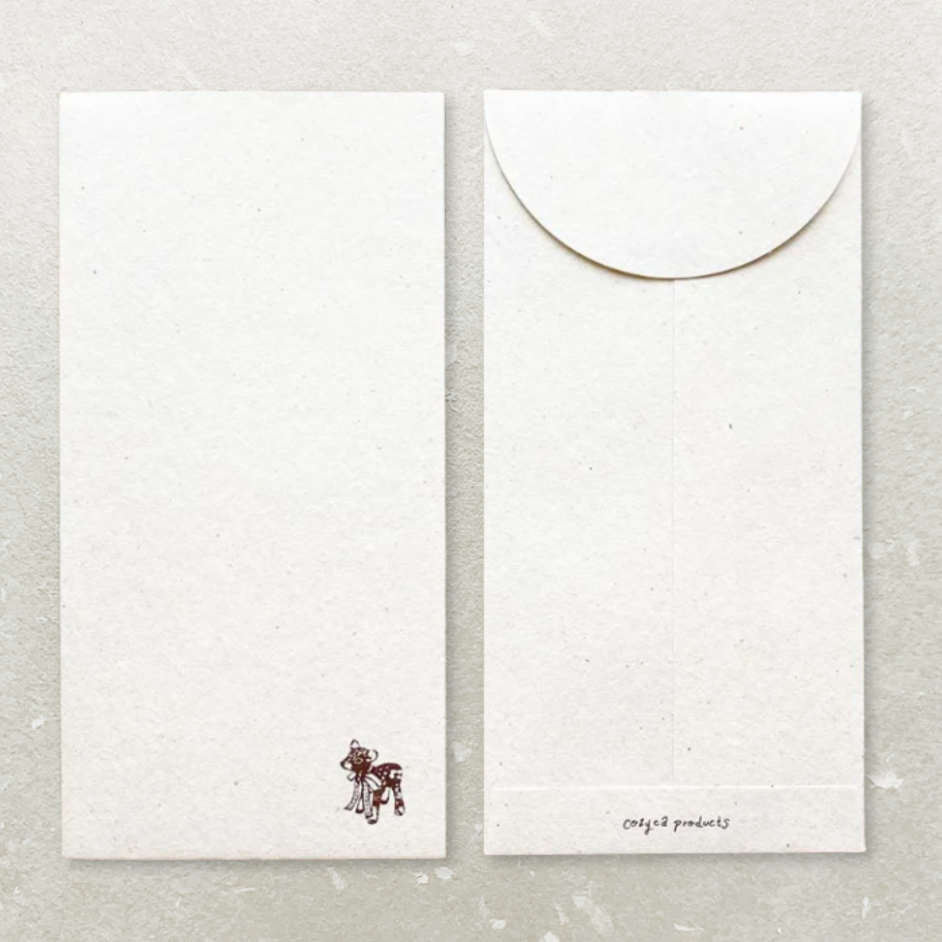 Enveloppe – Grue en origami, papier washi recyclé de cozyca