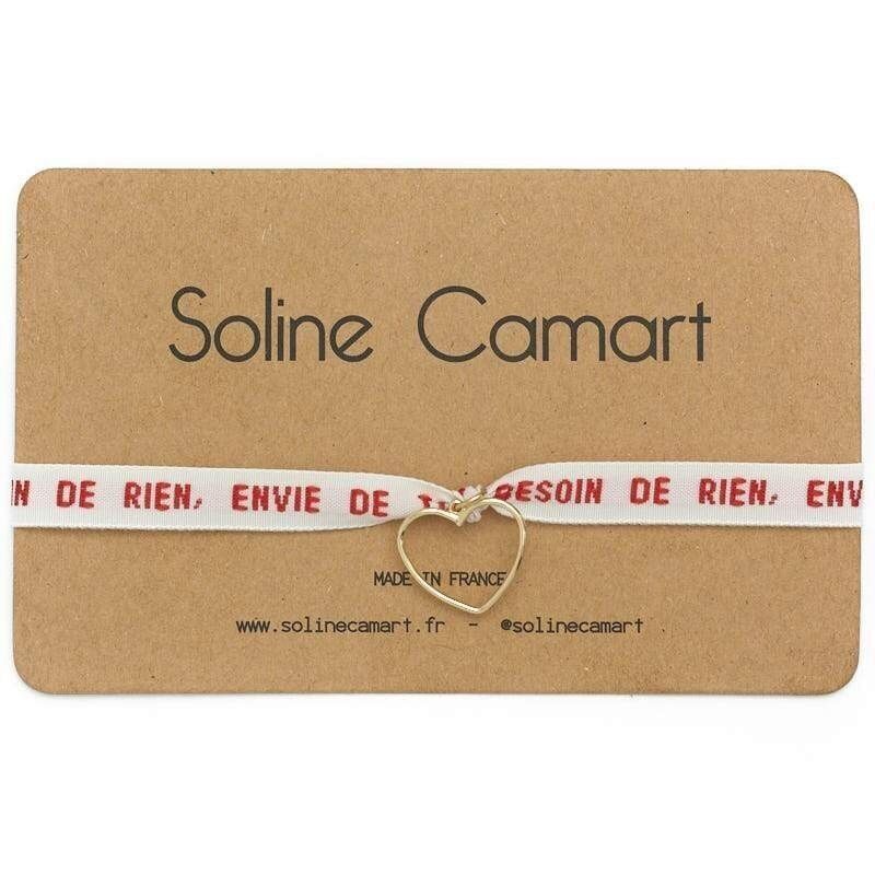 NECESITO, NO QUIERO NADA - Rojo - Corazón dorado