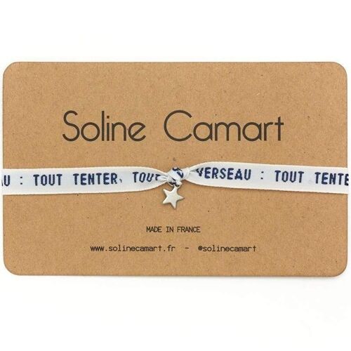 VERSEAU : TOUT TENTER, TOUT ÔSER - Bleu - Étoile Argentée