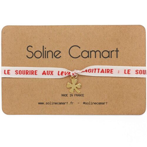 SAGITTAIRE : LE SOURIRE AUX LÈVRES - Rouge - Trèfle Doré