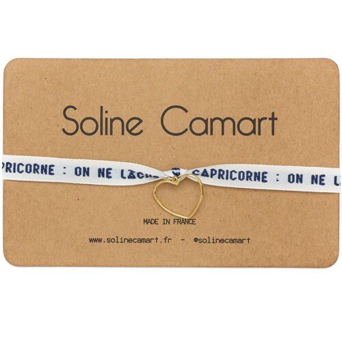 CAPRICORNE : ON NE LÂCHE RIEN - Bleu - Cœur Doré