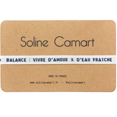 BALANCE : VIVRE D'AMOUR & D'EAU FRAÎCHE - Bleu - Sans Charm