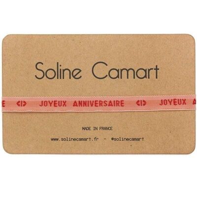 JOYEUX ANNIVERSAIRE - Orange - Sans Charm