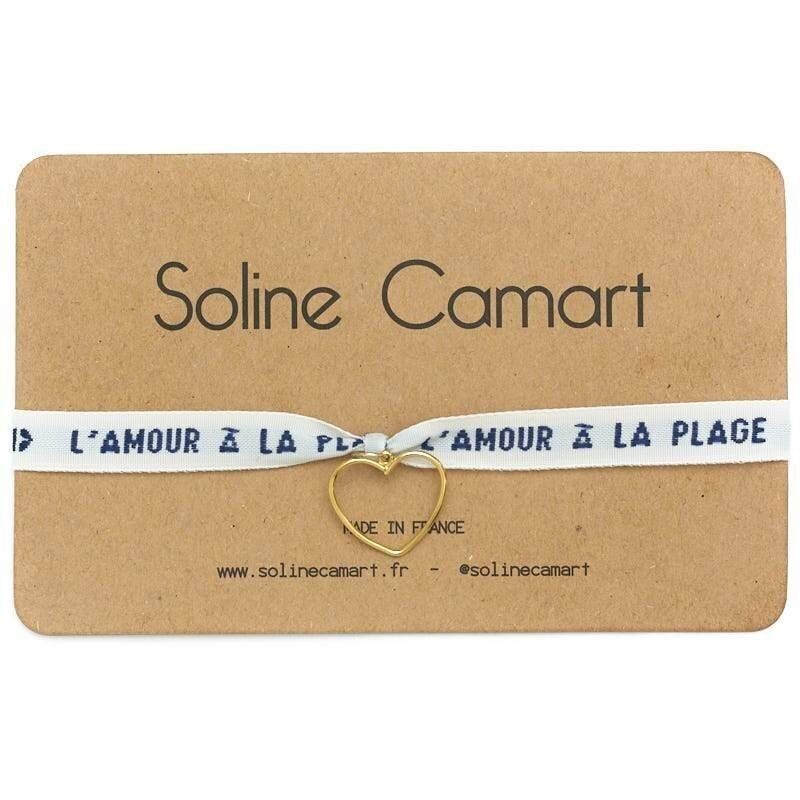 LOVE AT THE BEACH - Blue - Golden Heart