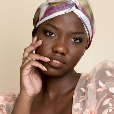 SILK KNOT TWIST HEADBAND - Naomi 100% Silk