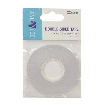 Dot & Dab Double Sided Adhesive Tape 3mm x 22m