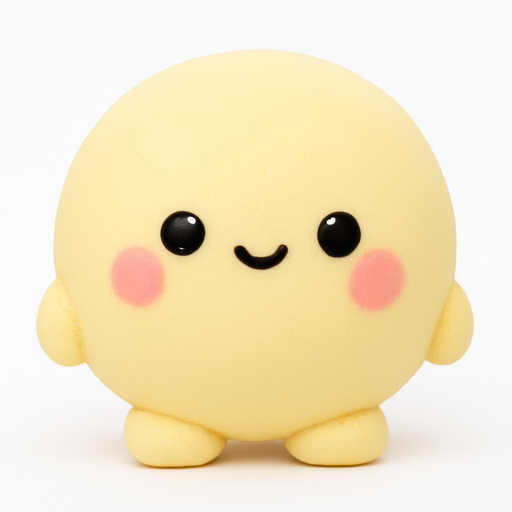 Rond Karaktärs-Squishy – 8,5 cm