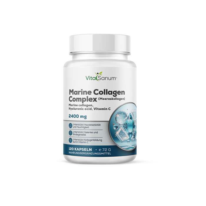 VitaSanum® Marine Collagen Complex – 2400 mg Tagesportion – 120 Kapseln