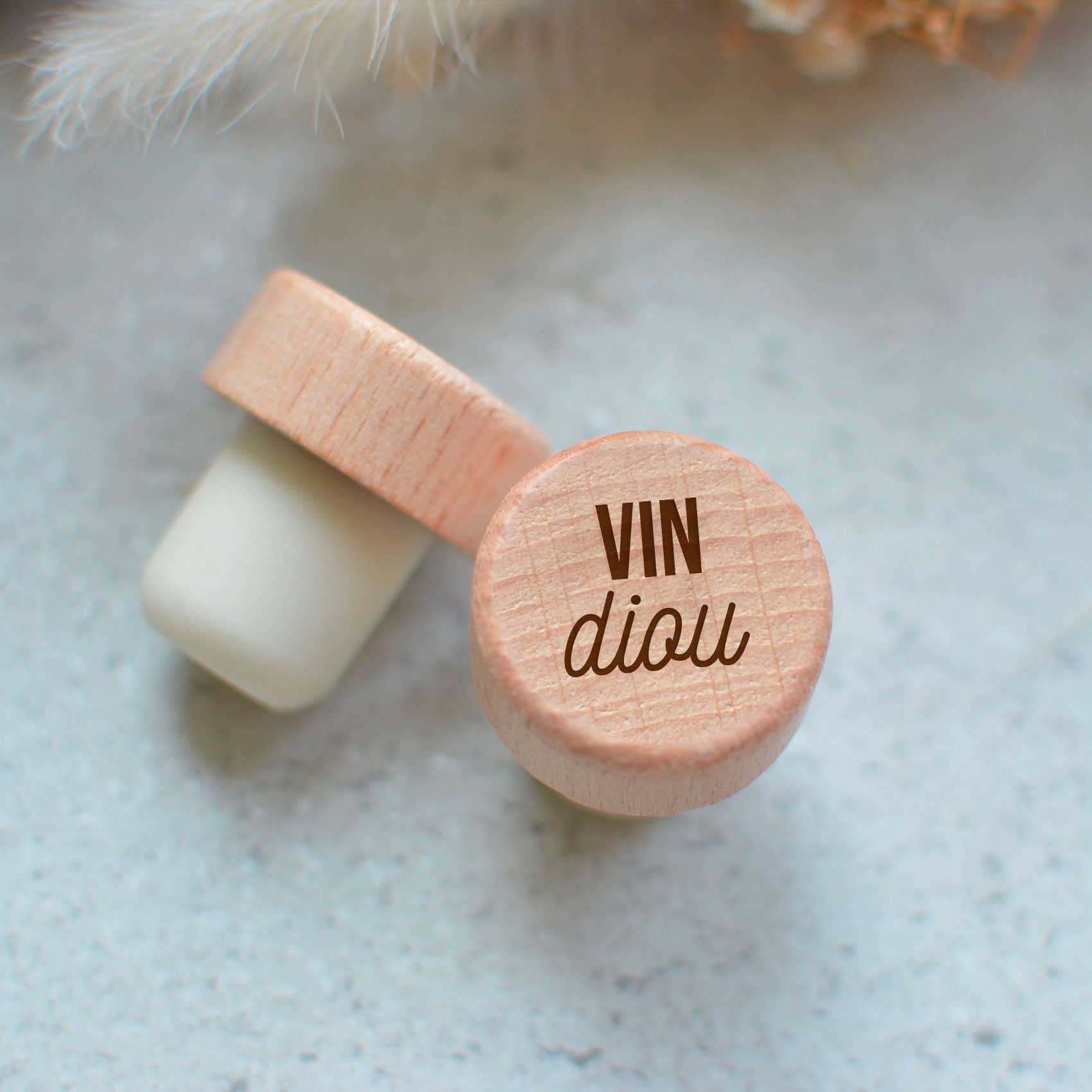 Breton bottle stopper "Vin diou", Breton gift, souvenir of Brittany
