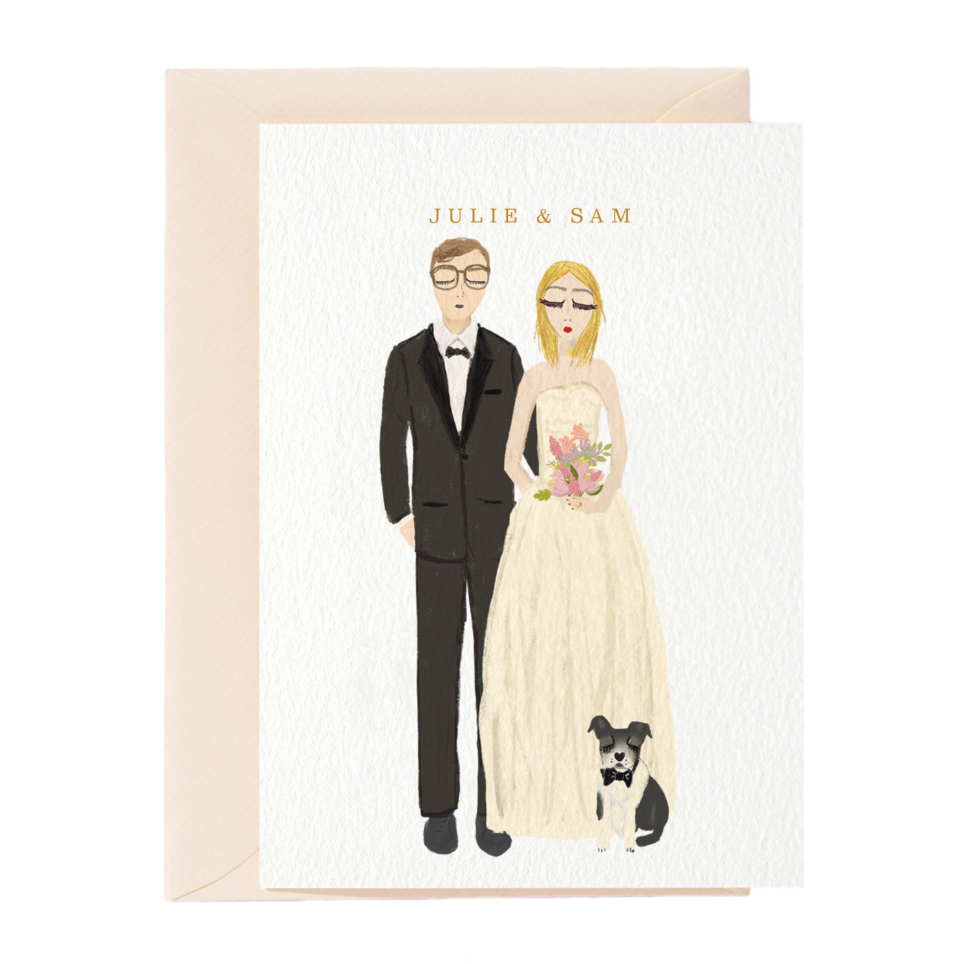 Personalised wedding invitation (100 Invitations)