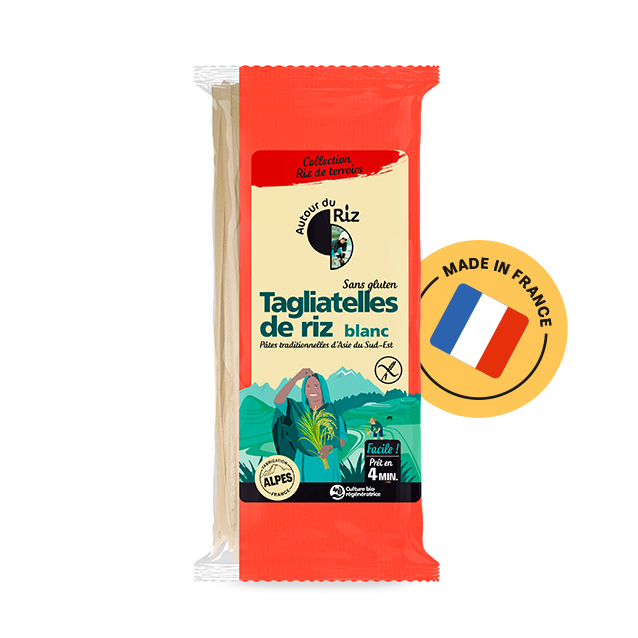 Tagliatelle de arroz blanco ecológico 400g